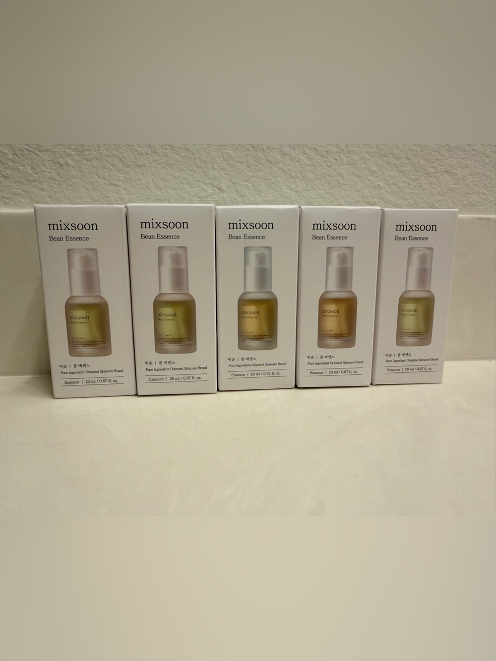 Mixsoon Bean Essence 20ml / 0.67 fl oz  Travel Size NEW Exp 2028 x 5